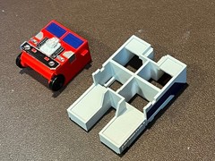 Custom 3D printed chest and back filler upgrade for DX9 Mini Superman