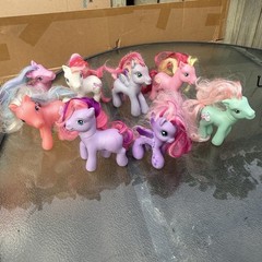 Big Lot Of My Little Ponies Varied Conditions And Years 8 Pieces 06’ 02’ 08’