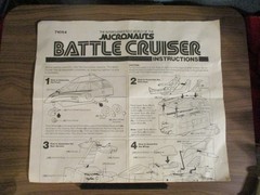 Vintage 1978 Mego Micronauts BATTLE CRUISER WITH INSTRUCTIONS Near Complete