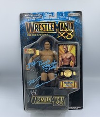 WWE 2002 Jakks MAVEN Signed & Inscribed Wrestling Figure Wrestlemania X8