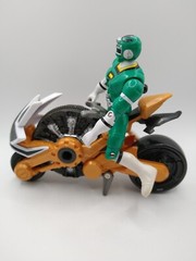 Power Rangers Lot of Three with Bike Red Green Yellow Bike