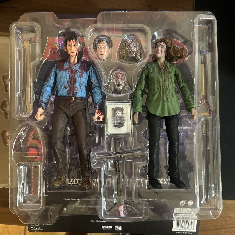 NECA Evil Dead Ultimate Bloody Ash and Cheryl Williams Action Figure 2-Pack NEW