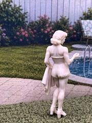 1:24 1950 Dollhouse Bathing Beauty Modest Suit Inspired by Marx