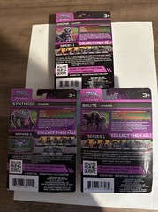 3 Final Faction Series 1 Action Figures ~ 4” Tall Brute Synthoid Drone New