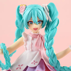 Hatsune Miku character model, PVC plastic collectible model, doll toy.