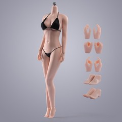 1/6 ANT AB001W Female Pale Skin Body Seamless Flexible Large Bust 12″ Figure