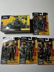 Lot Of 4: Final Faction Alpha Team 1 Action Figures & 1 Arrow ATV Kit New