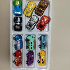 12 PCS Disney Pixar Cars Lightning McQueen Jackson Storm PVC Model Kids Car Gift