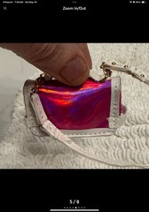 Mini Brands ZURU Fashion Series 4 Pink And white Holographic1:6 Scale Doll Bag