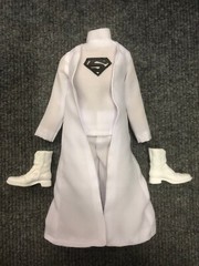 1/6 Custom Superman Returns Jor-El Marlon Brando Suit Boots for Action Figure