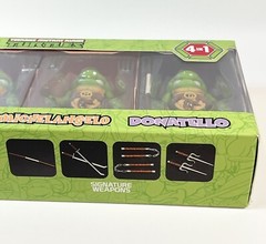 2016 Herocross Teenage Mutant Turtles Mini Metal Action Figures 4 in 1 NIB