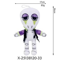 Dandy’s World Plush Gourdy Eclipse Pebble Rosy Ribecca Plushie Toy for Game Fans