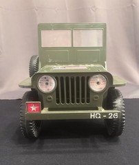 VINTAGE 1964 ORIGINAL GI JOE JEEP 7000 w/TRAILER/SEARCH LIGHT/RECOILESS CANNON
