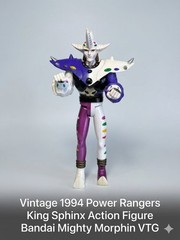 Vintage 1994 Bandai Power Rangers King Sphinx Action Figure 8 Inch