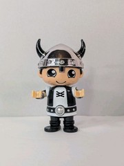 Bonkers Toy Ryan’s World 3″ Viking Ryan Black Suit Silver Helmet Action Figure
