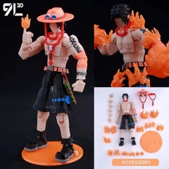 9L3D T13 One Piece Luffy Gear 5 1/12 LUCKY13 Multi-Jointed Action Figure NEW