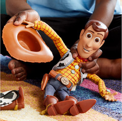 Official Sheriff Woody Talking Action Figure from Toy Story, Features Sounds and