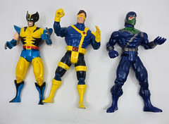 Marvel X-Men Wolverine Cyclops & Ninja Action Figure Lot ToyBiz