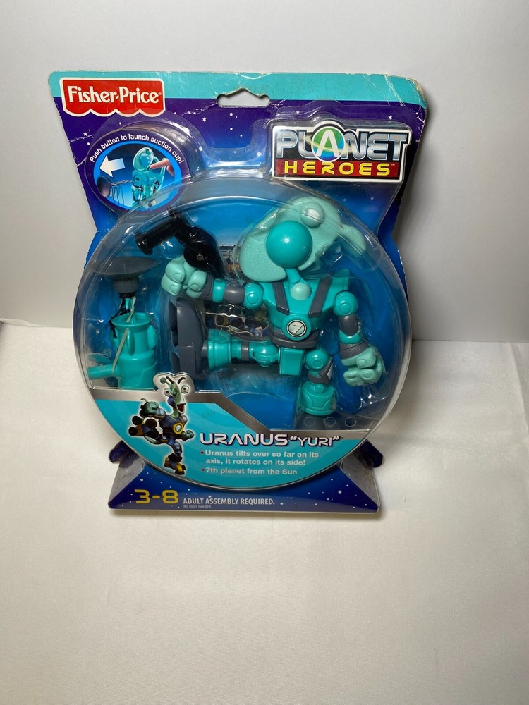Fisher Price Planet Heroes Uranus Yuri Space Metallic Squad Figure New