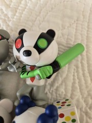 LOT OF 4 Roblox White Piggy Badgy Clowny Panda Figures Loose Free Shipping