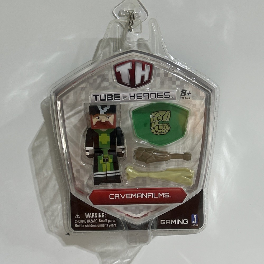 2015 Jazwares Tube Heroes CavemanFilms Action Figure with Accessories New Sealed