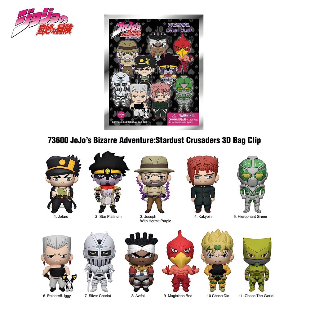JoJo’s Bizarre Adventure Figural Keyring Blind Bag Mystery Pack Anime 1 Random