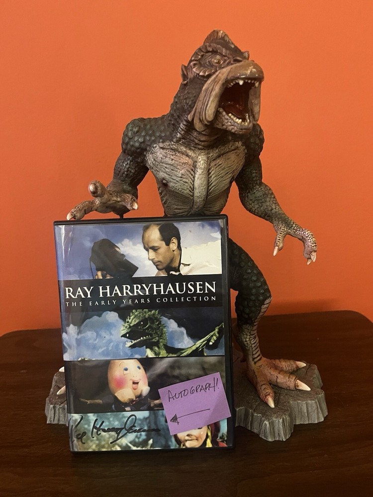 12 inch YMIR Resin Statue + Ray Harryhausen autographed DVD • The Early Years