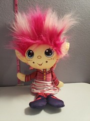 Trolls FLIP Zees Pretty Pink Plush doll- Flip Zee Girls – 2 dolls in 1 – 15″