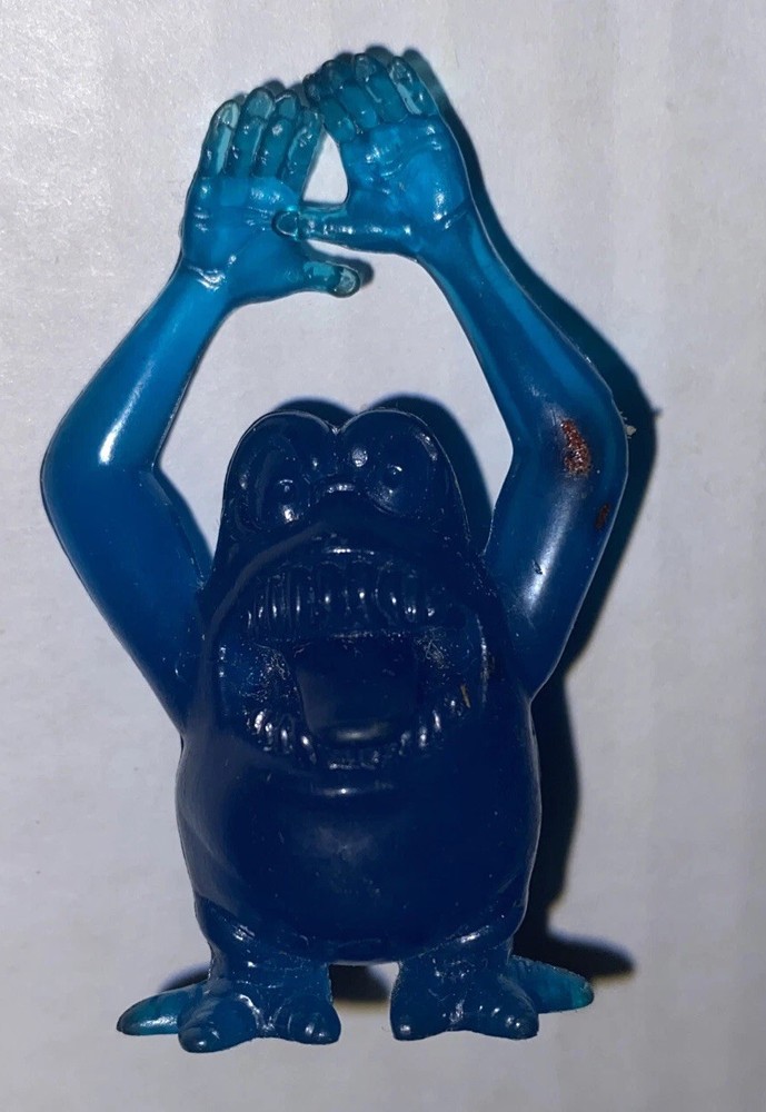 Vintage 1980s Ghostbusters Slimer Action Figure Blue Toy Columbia Kenner