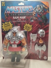 2020 Masters of the Universe – Mattel – RAM MAN – Deluxe Retro Play – NIB