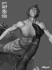 The Way of the Dragon | 3D Printed Wicked Diorama | Unpainted Fan Made 1/8 Scale