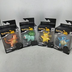 Pokemon Select Series 1 Metallic Complete Pikachu Charmander Bulbasaur Squirtle