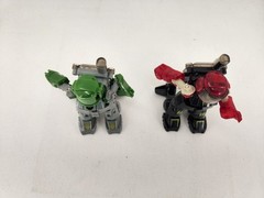 Battleborg Battling Robot Action Figures Battle Pack Red Army Green Tomy