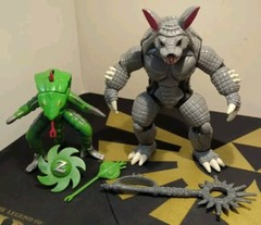 1994 Mighty Morphin Power Rangers MMPR Evil Space Aliens Pythor & Socadillo 100%