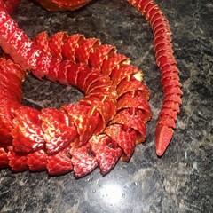 3D Printed King Cobra Snake 19.6″ Flexible Full Articulated Cobra Fidget Toy