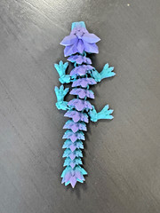 3d printed articulated crystal dragon