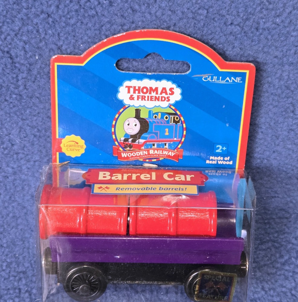 Thomas the Tank Engine & Friends Wooden Railway Britt Barrel Car NEW 2001