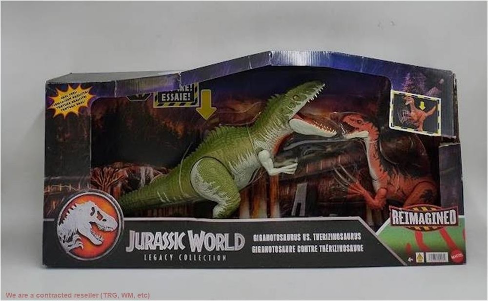 Jurassic World Dinosaur Figures Giganotosaurus & Therizinosaurus SEE DETAILS