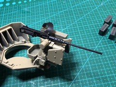 Custom kit turret weapon station for 1:18 BBI M1114 humvee unpainted