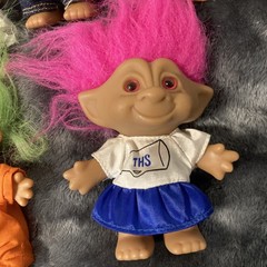 Trolls Toys Figures Russ Ace Novelty TNT 7 Pieces Treasure Vintage 1990’s Lot