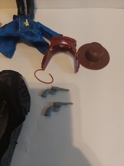 Vintage Mego Wild Bill Hickok Western Heroes Action Figure Wyatt Earp Broken