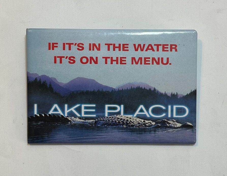 Vintage LAKE PLACID Movie Official Release Promotional Advertising Badge 1995