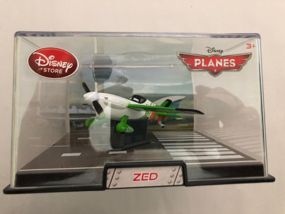 Disney Store Pixar PLANES ZED Exclusive 1:43 Die Cast Plastic Display Case