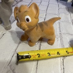 Disney Oliver & Company Dodger Francis Flocked Figures Vintage Sears Exclusive