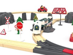Battery Powered Train Set for Railway System, Electric Train Toys for Wooden …