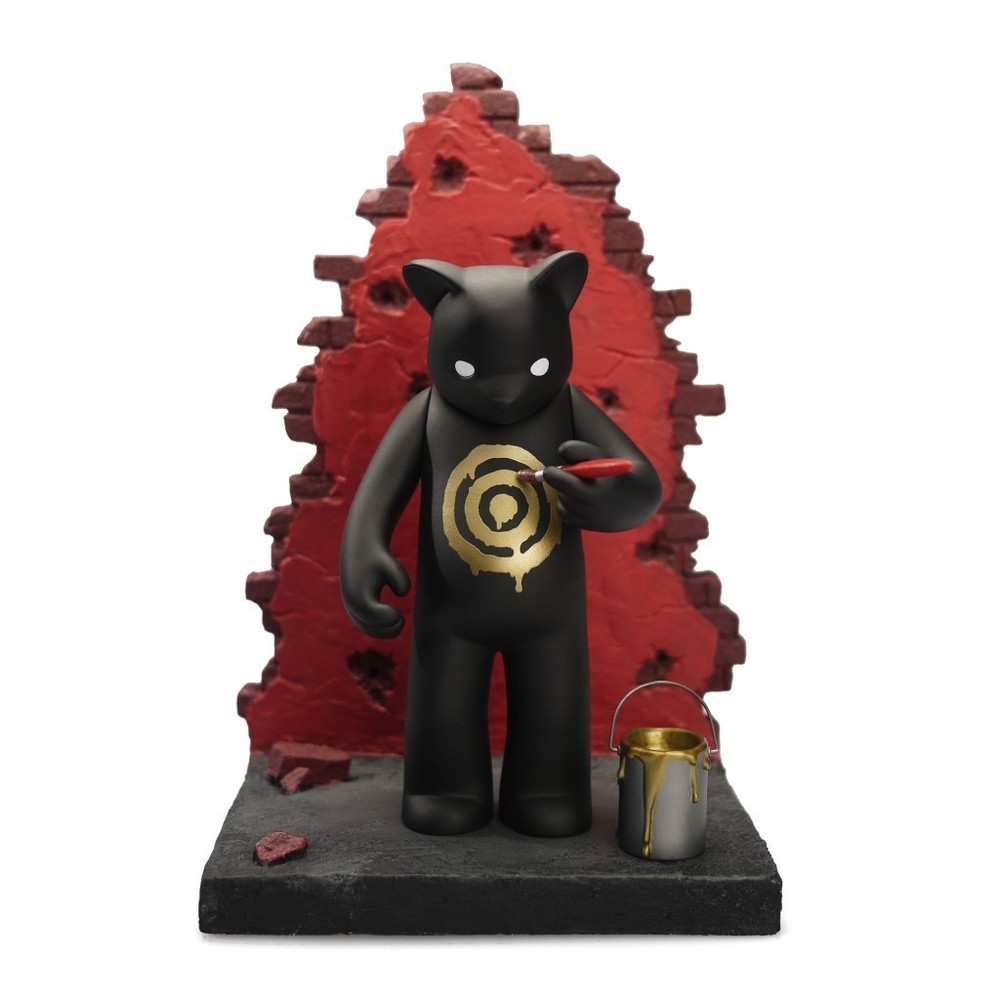 Luke Chueh Target Black & Gold Vinyl Figure SIGNED Box & Bear Munky King LE 500