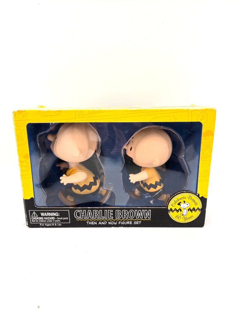 Charlie Brown Then and Now Figure Set Celebrate Peanuts 60 Years