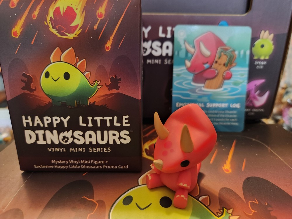 Happy Little Dinosaurs Blind Box Vinyl Mini Series Figures w/ Promo cards