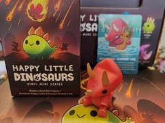 Happy Little Dinosaurs Blind Box Vinyl Mini Series Figures w/ Promo cards