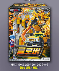 [Glober] Metal Cardbot S Gold SUV Transformer Robot Toy 2025 Korean Animation